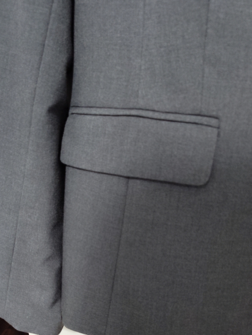 Worthington Classic Charcoal Gray Single-Button Tailored Blazer, Sz 18 - Picture 3 of 7